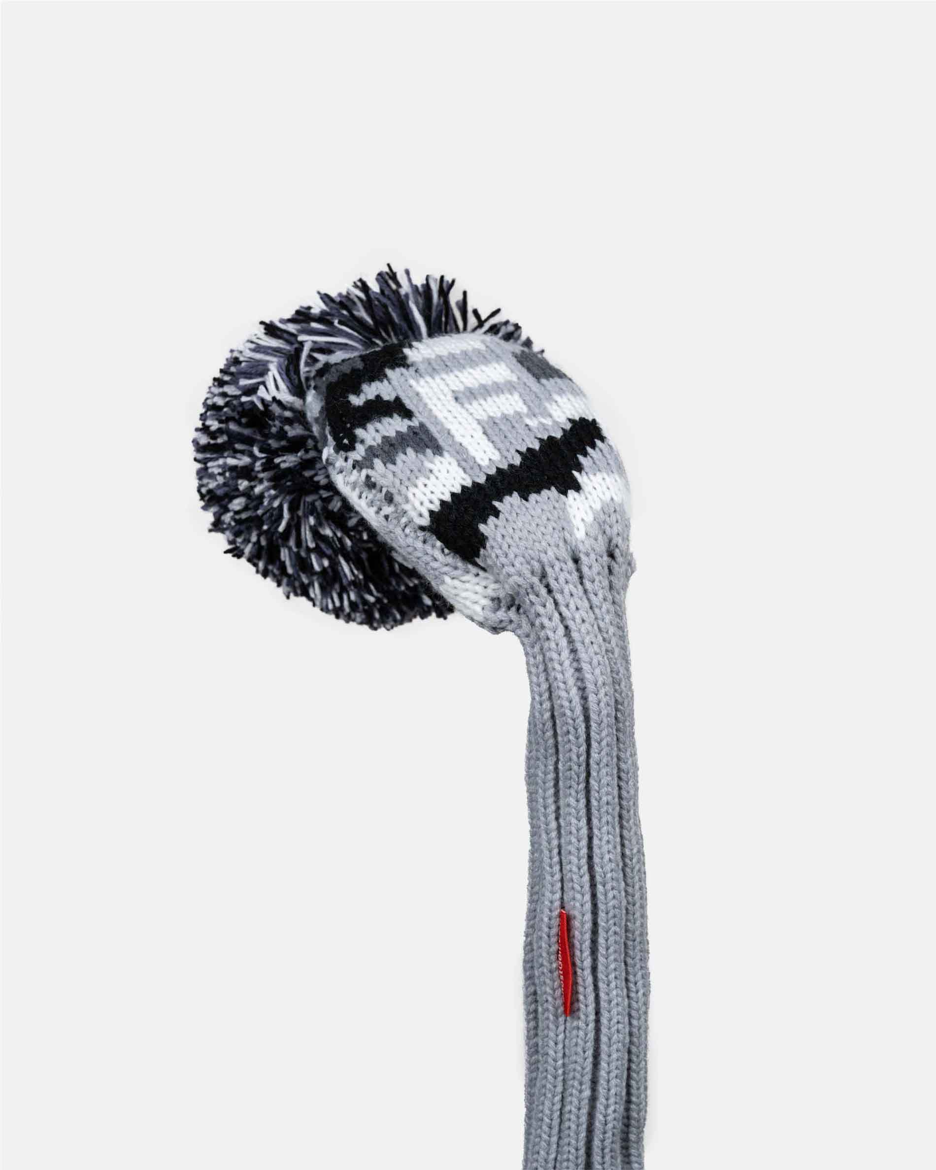 Grey Camo Knit Head Cover