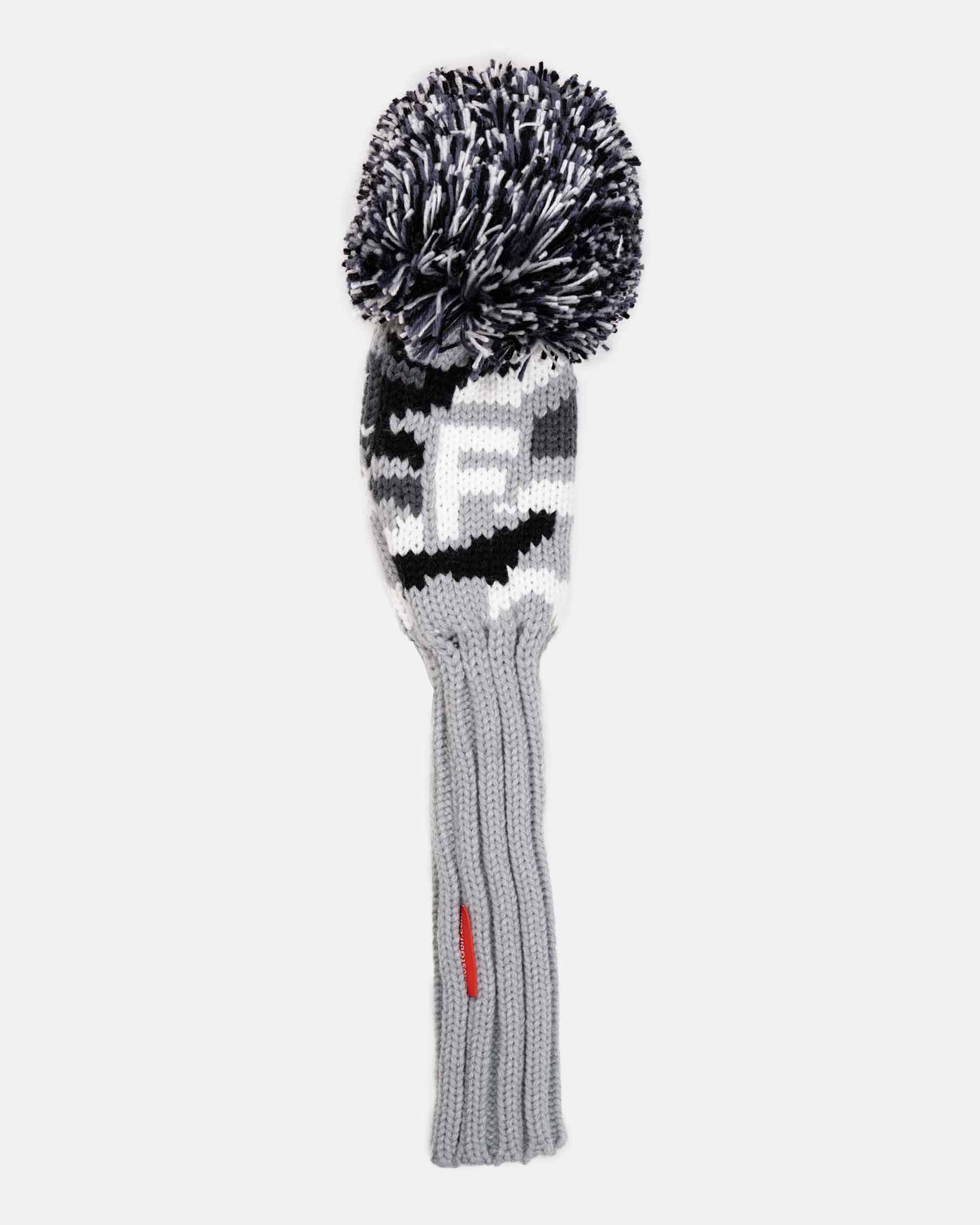 Grey Camo Knit Head Cover
